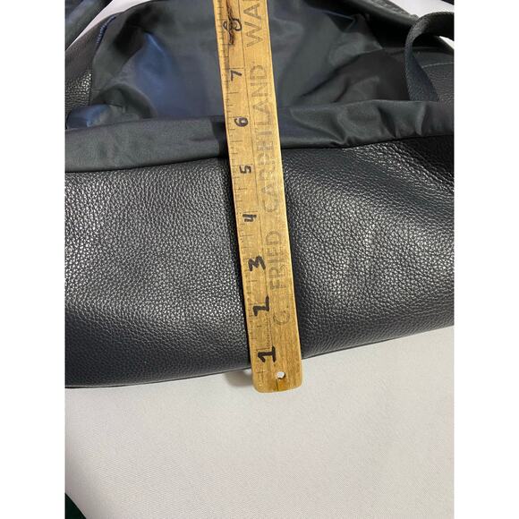 Coach Pebbled Leather Backpack – Dark Navy/Gray Authentic Designer Bag - Picture 13 of 14